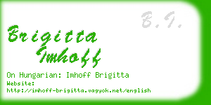 brigitta imhoff business card